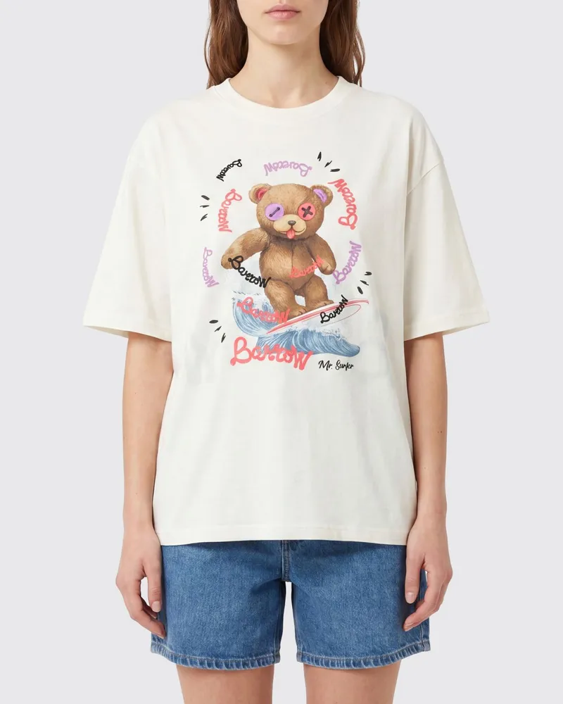 BARROW Baumwoll-T-Shirt mit Grafikprint Weiß