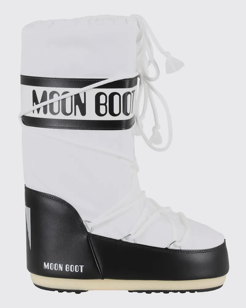 Moon Boot Flache stiefeletten damen Weiss