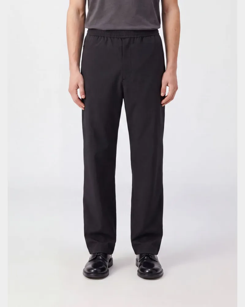 Jil Sander Jogginghose aus technischem Stoff mit geradem Bein und elastischem Bund Schwarz