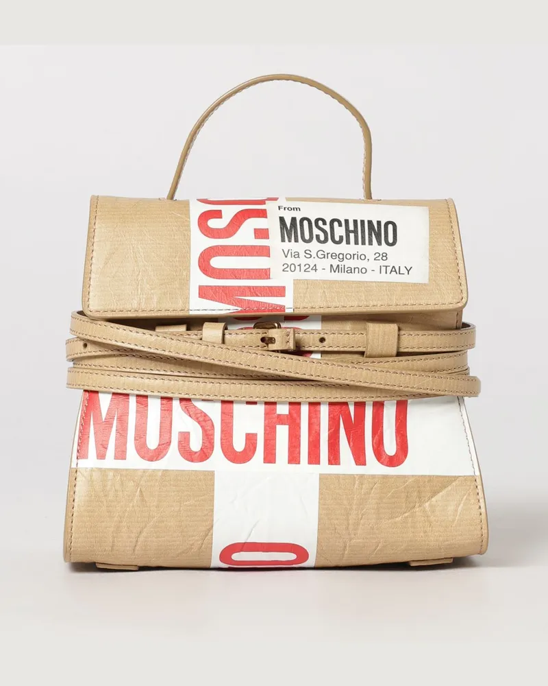 Moschino Schultertasche damen Beige
