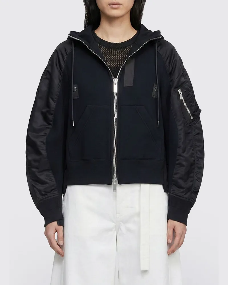 Sacai Sweatshirt damen Schwarz