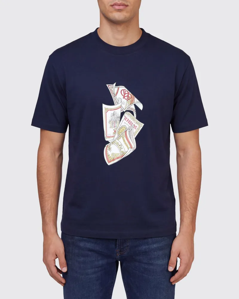 Drôle de Monsieur T-shirt herren Blau