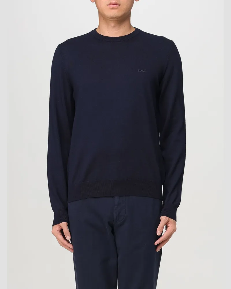 HUGO BOSS Pullover Blau