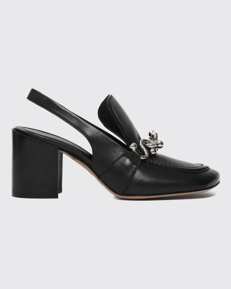 SPORTMAX Spxzamia Slingbacks aus Leder Schwarz