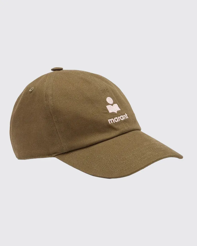 Isabel Marant Tomas Baseballkappe aus Baumwolle mit gesticktem Logo Kaki
