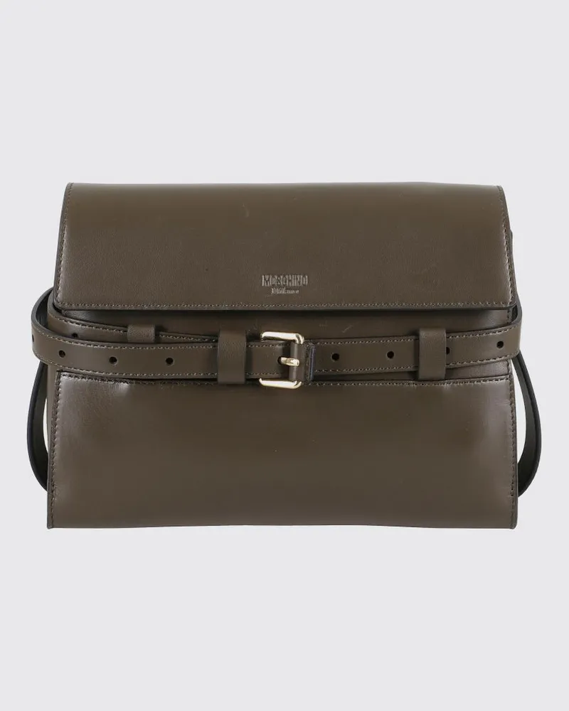 Moschino Schultertasche damen Kaki