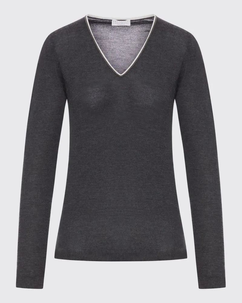 Brunello Cucinelli Pullover damen Grau
