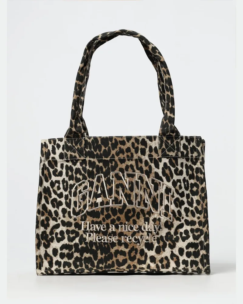 Ganni Schultertasche damen Braun