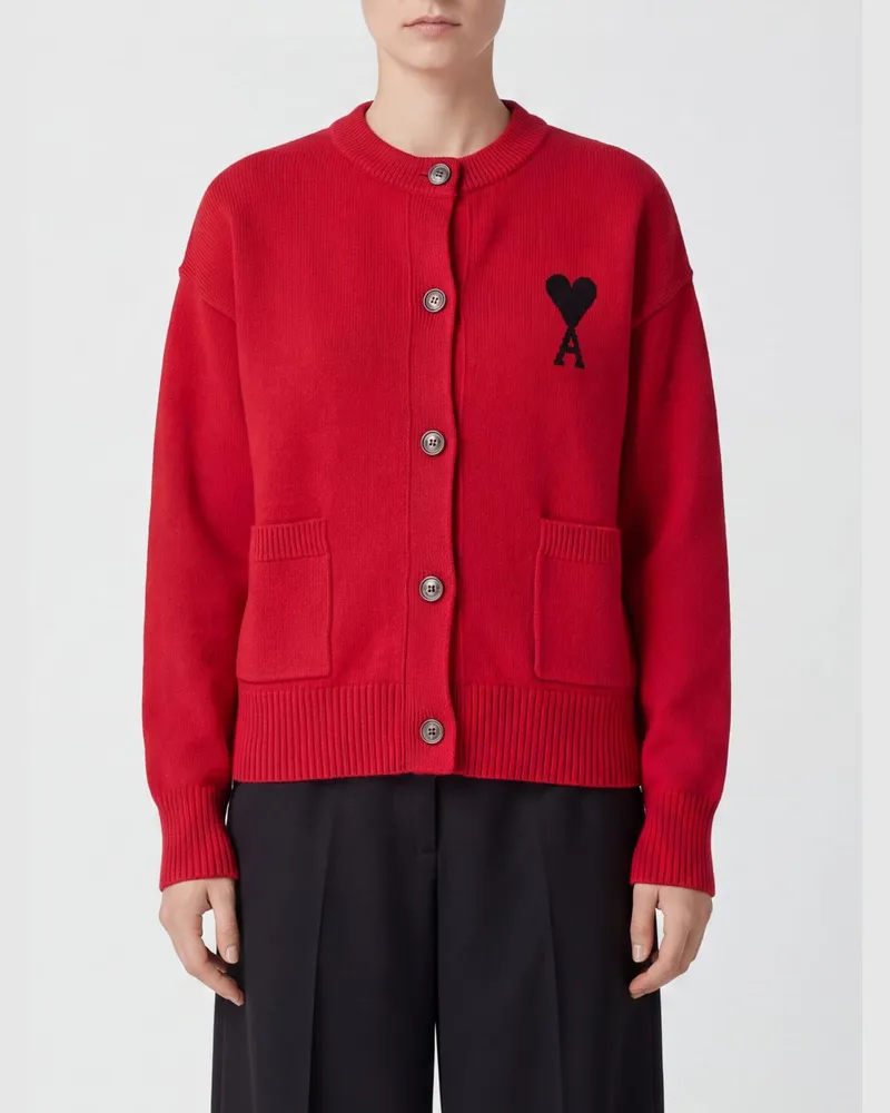 AMI Paris Pullover damen Rot