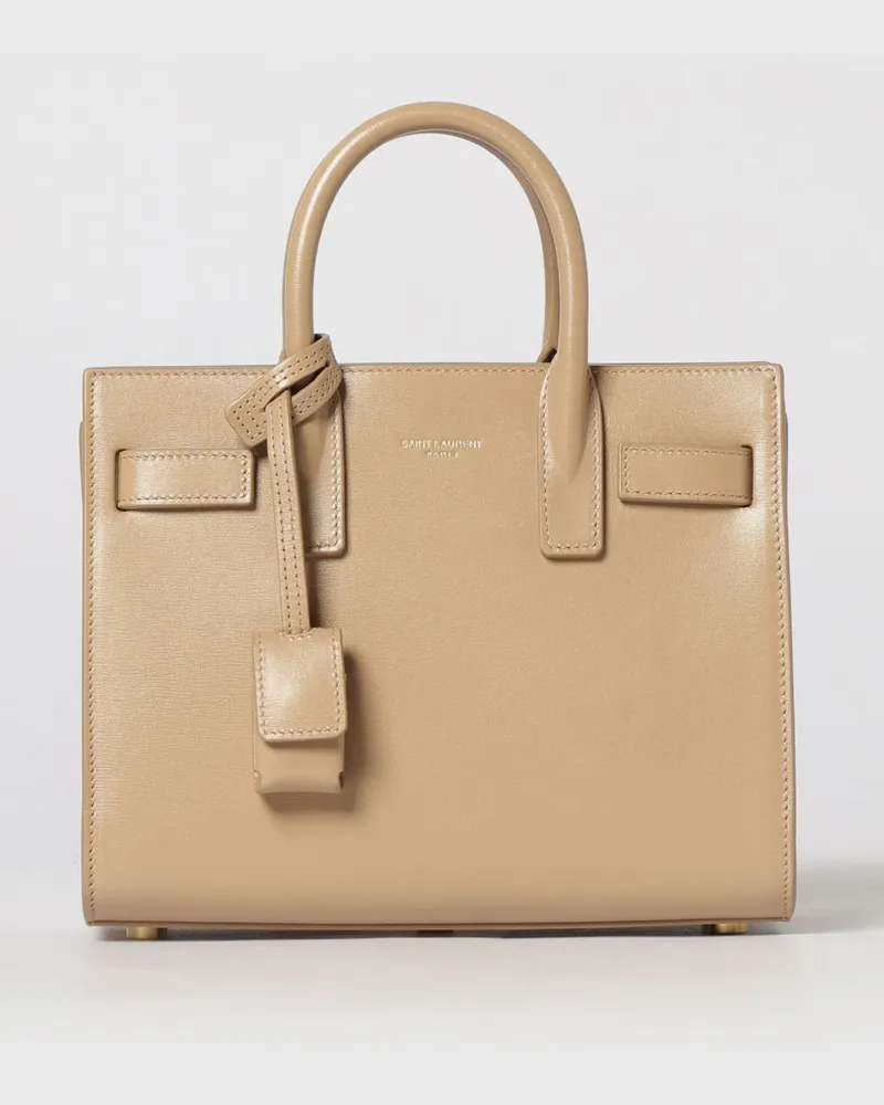 Saint Laurent Schultertasche damen Beige