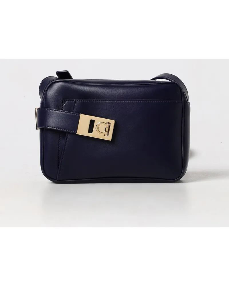 Ferragamo Schultertasche Blau