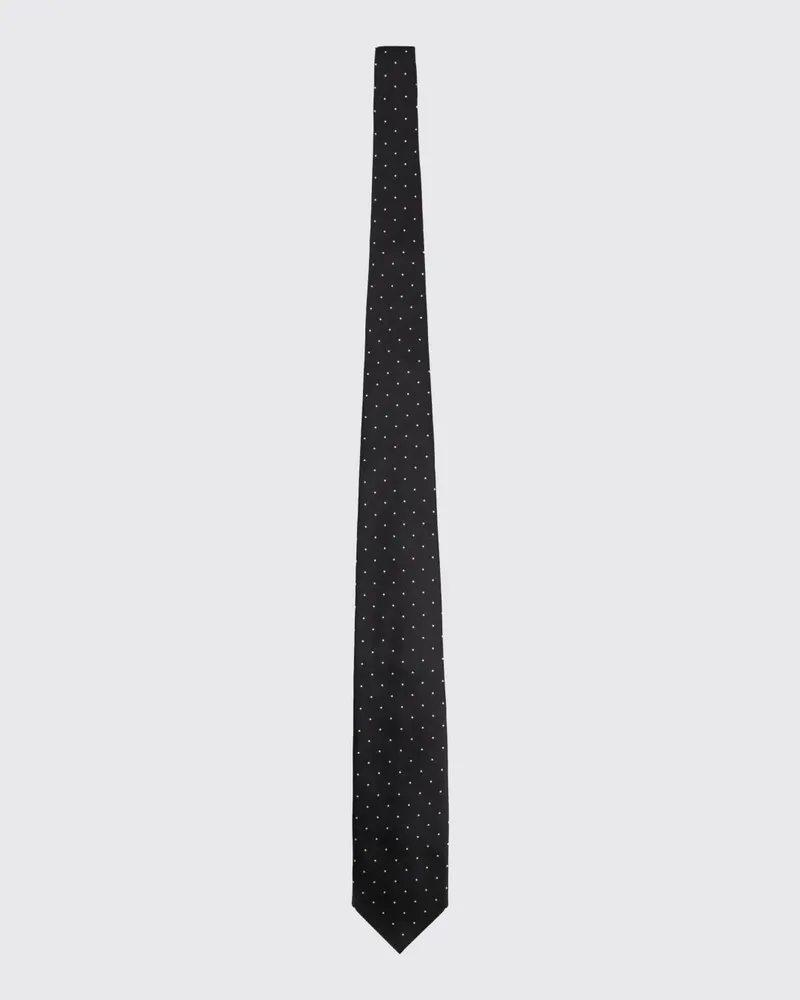 Tom Ford Seidenkrawatte mit Tupfen Schwarz