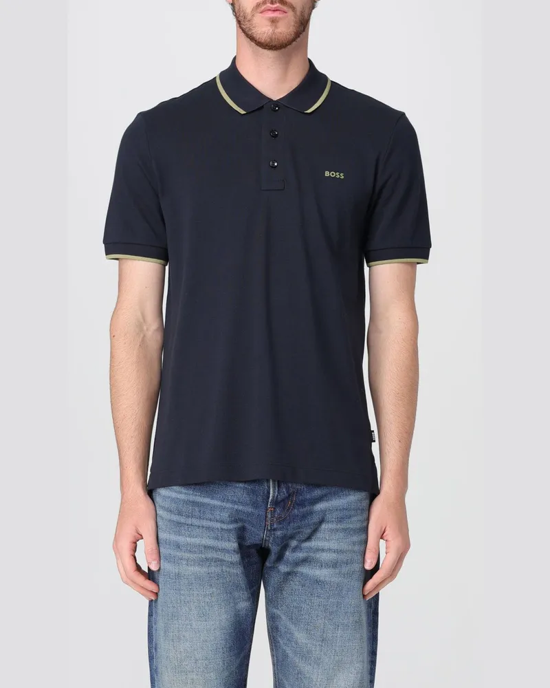 HUGO BOSS Polo herren Blau