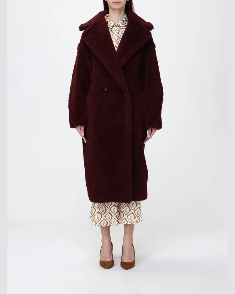 Max Mara Mantel damen Burgunderrot
