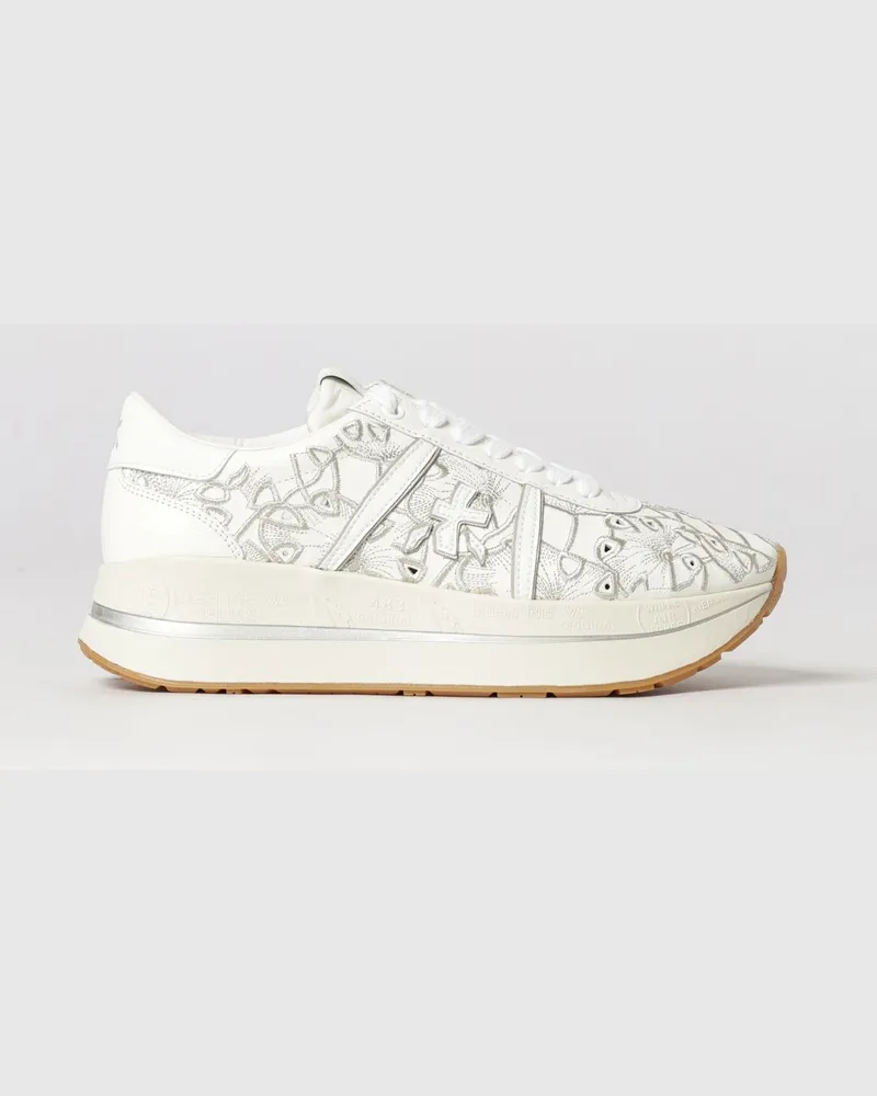 Premiata Bethcoin Leder-Sneakers Weiss