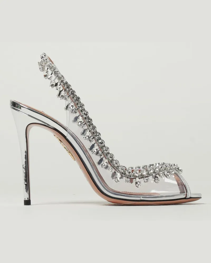 Aquazzura Sandalen mit absatz damen Silber