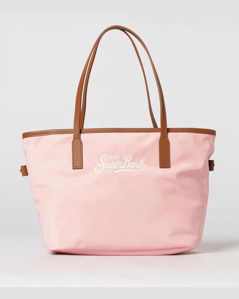 MC2 Saint Barth Nylontasche mit gesticktem Logo Pink