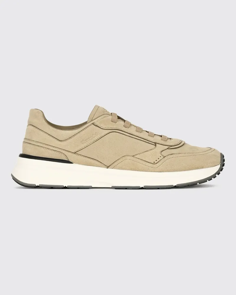Church's Low-Top-Sneakers aus Veloursleder mit gezackter Sohle Sand
