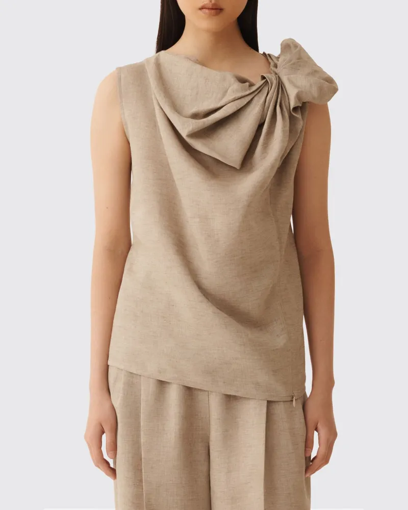 Fabiana Filippi Top damen Taubengrau