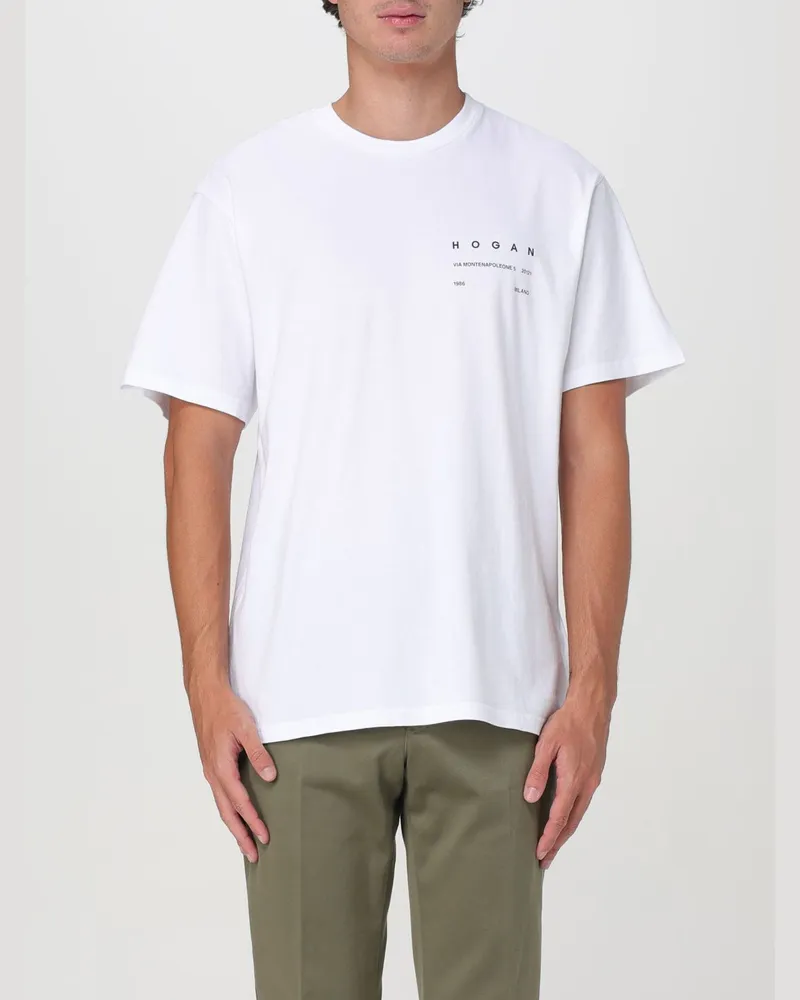 Hogan T-shirt herren Weiß