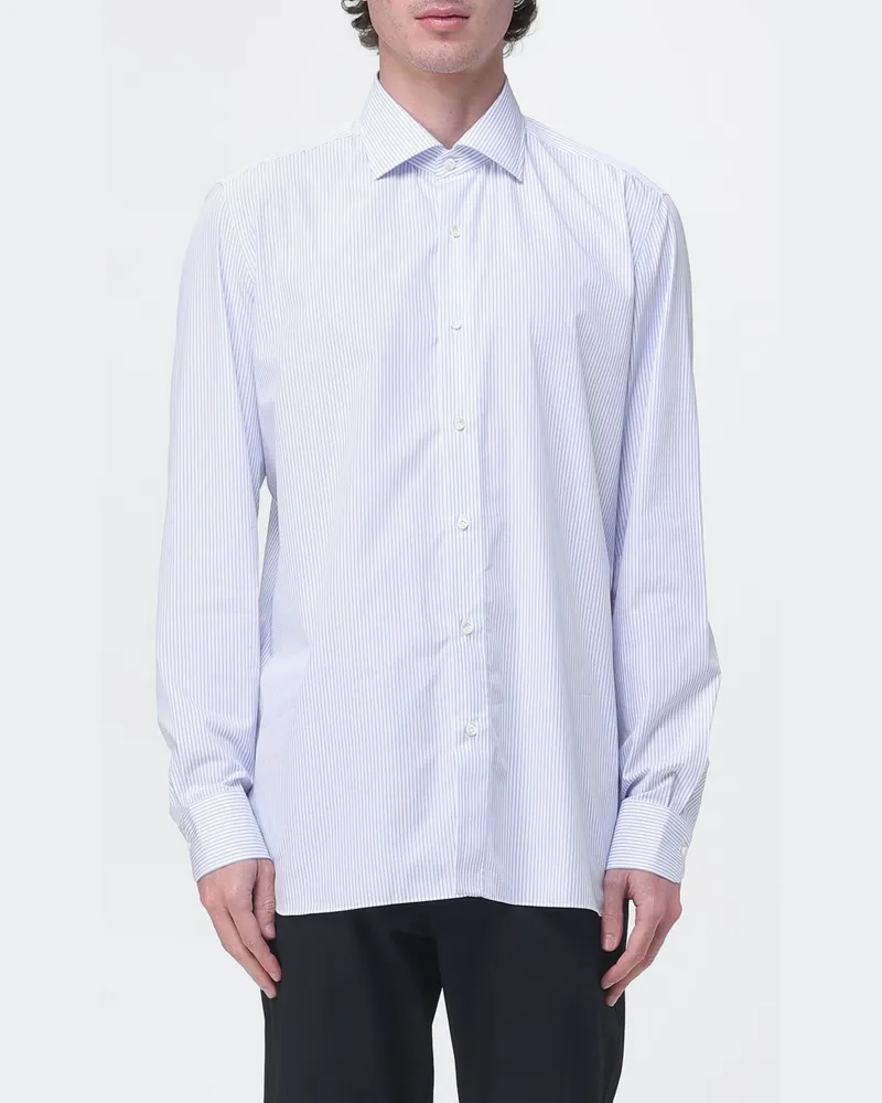 Luigi Borrelli Hemd herren Blau