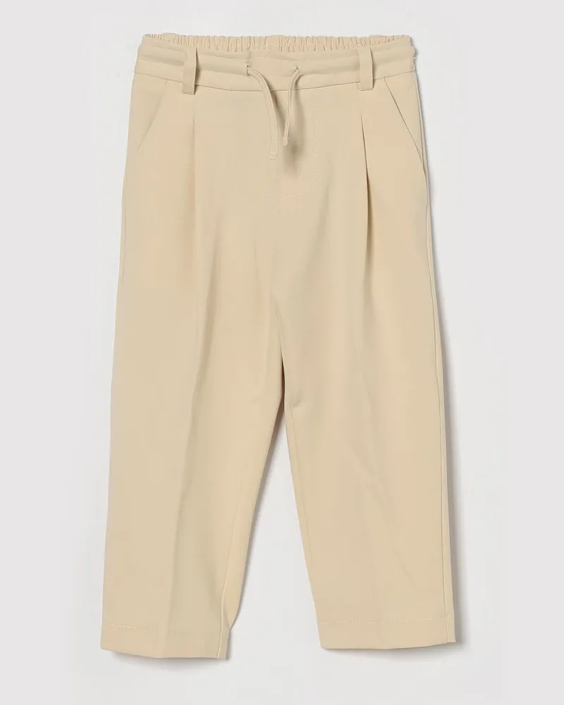 Paolo Pecora Milano Baumwollhose mit Kordelzug Sand