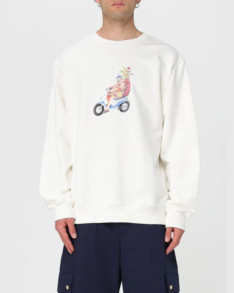 Drôle de Monsieur Sweatshirt herren Weiß