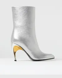 Alexander McQueen Stiefel Silber