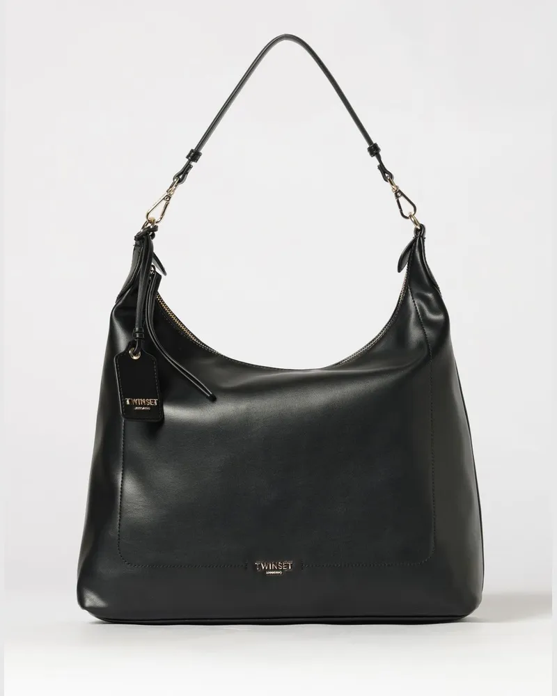 Twin-Set Tasche aus Kunstleder Schwarz