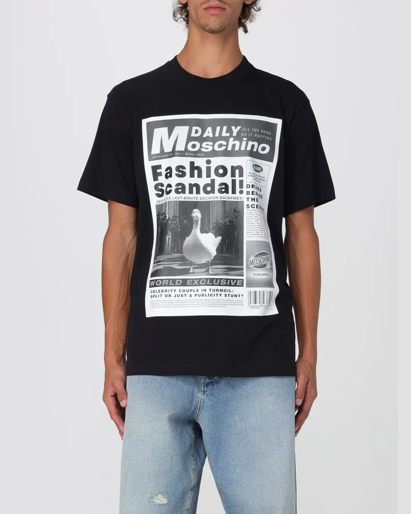 Moschino T-shirt herren Schwarz