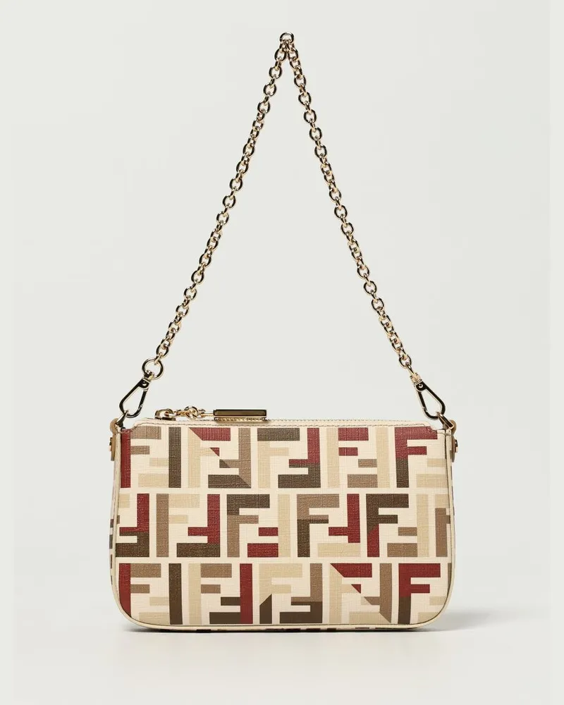 Fendi Schultertasche damen Beige