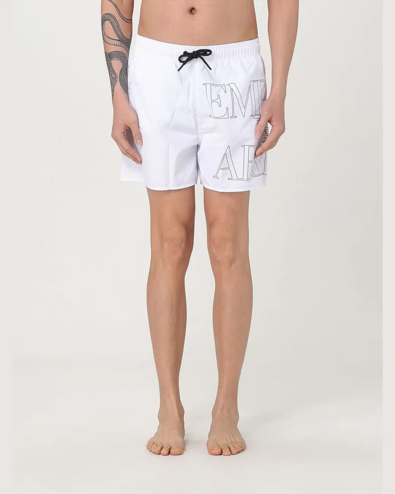 Emporio Armani Bademode herren Weiß