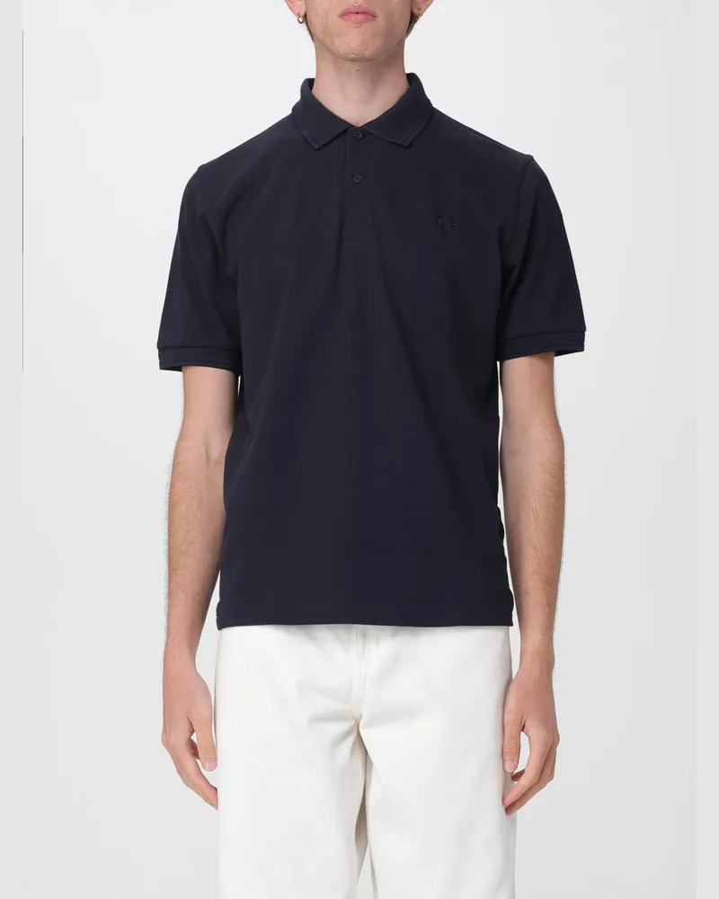 Fred Perry Baumwoll-Poloshirt Blau