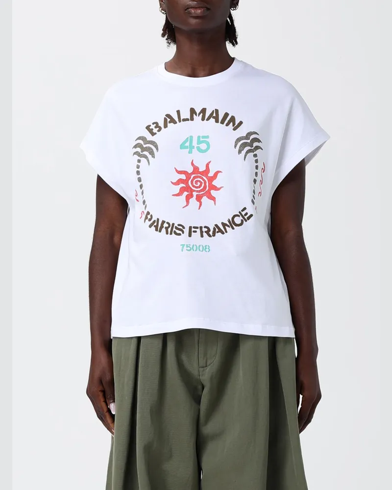 Balmain T-shirt damen Weiß