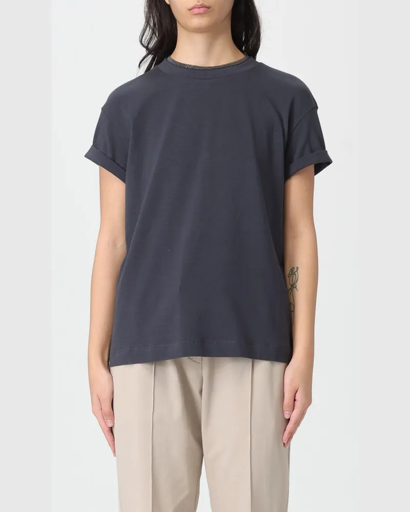 Brunello Cucinelli T-shirt damen Blau