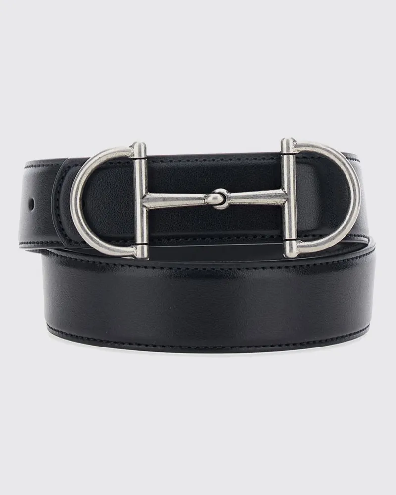 Gucci Horsebit Gürtel aus Glattkalbsleder mit Steckverschluss Schwarz
