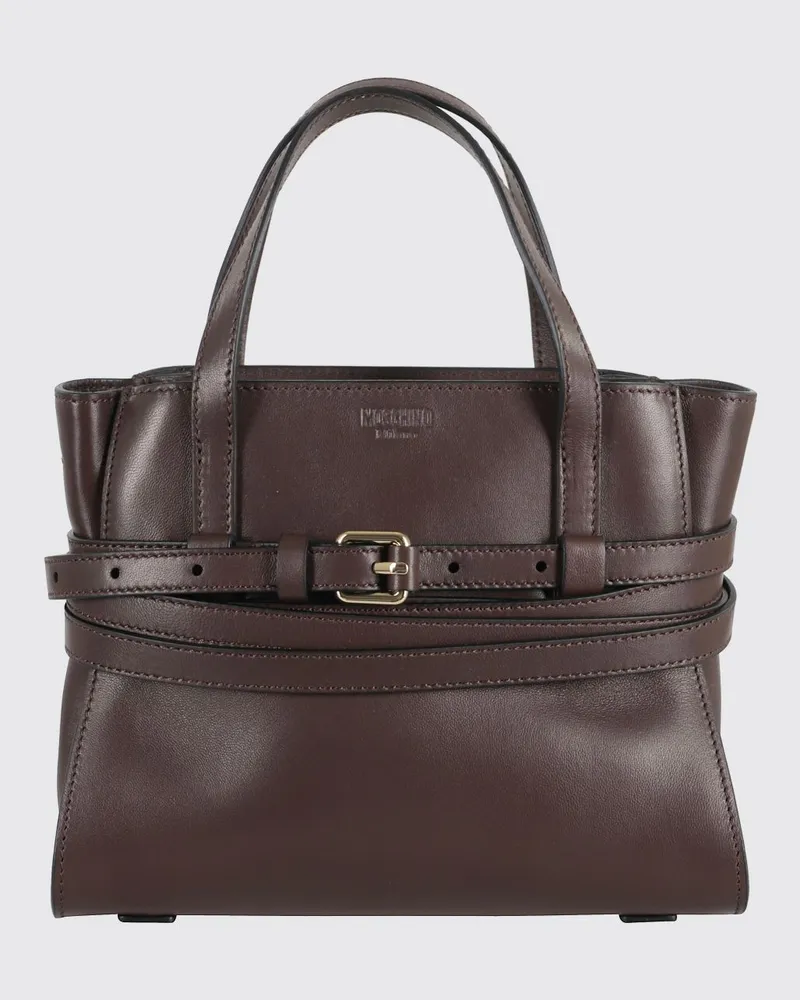 Moschino Schultertasche damen Kakao
