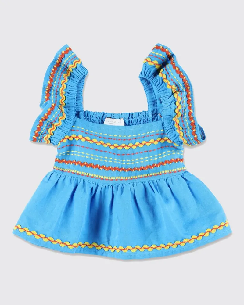 Stella McCartney Kids Top kinder Blau