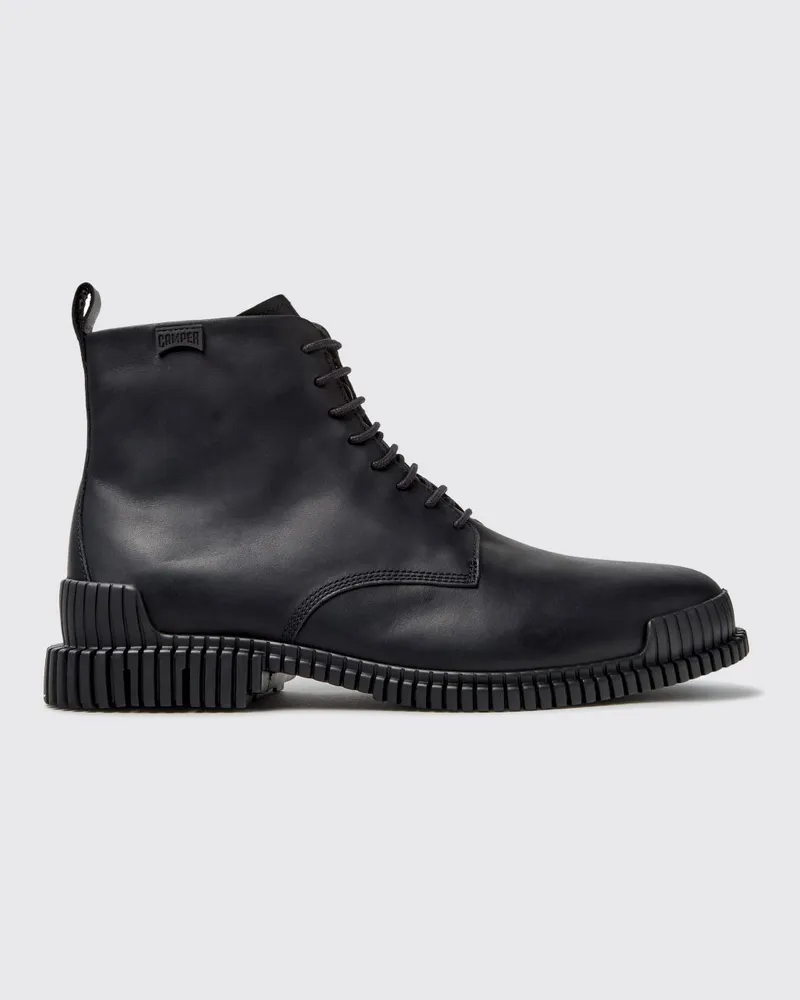 Camper Pix Schnürstiefeletten von aus Glattleder mit XL Extralight®-Sohle Schwarz