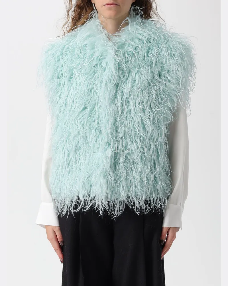 forte_forte Weste damen Hellblau