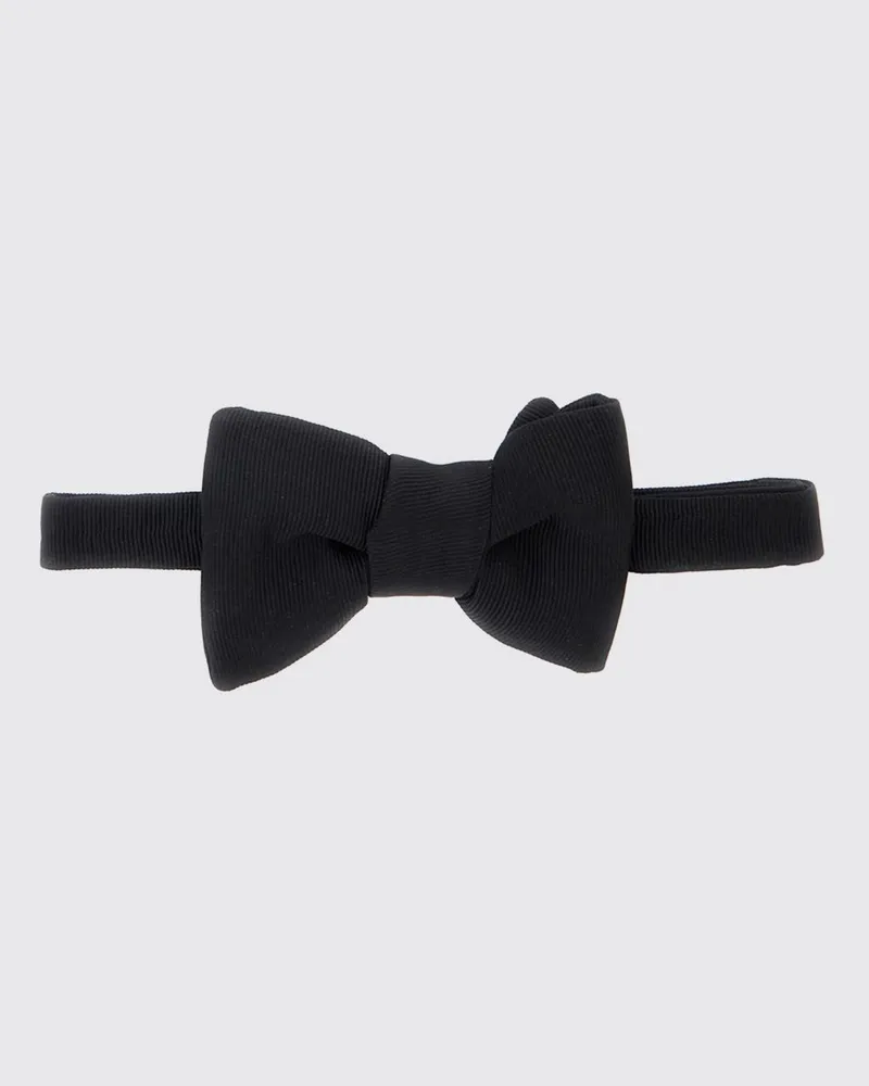 Tom Ford Fliege aus reiner Seide mit verstellbarem Band Schwarz
