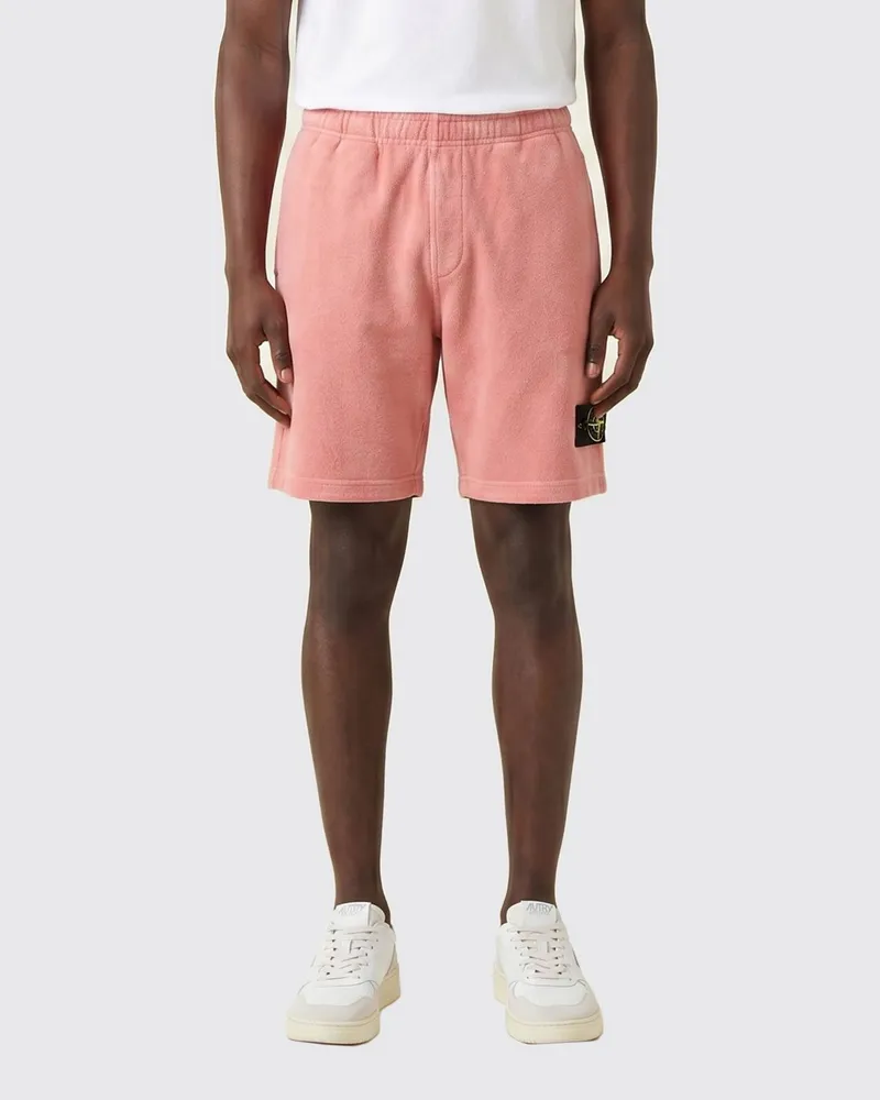 Stone Island Baumwoll-Shorts Pink