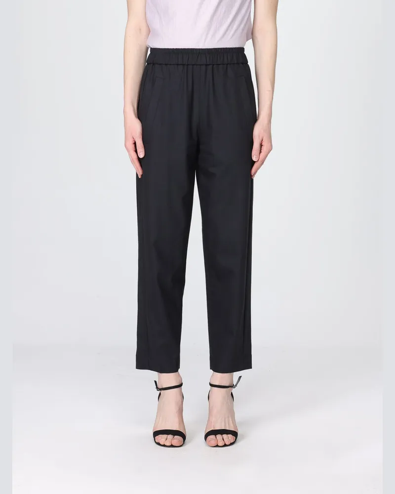TELA Hose damen Schwarz