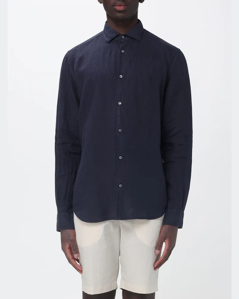 Brooksfield Lässiges Leinenhemd Navy