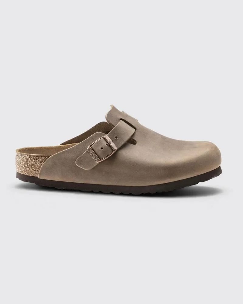 Birkenstock Boston Mules aus geöltem Leder Braun