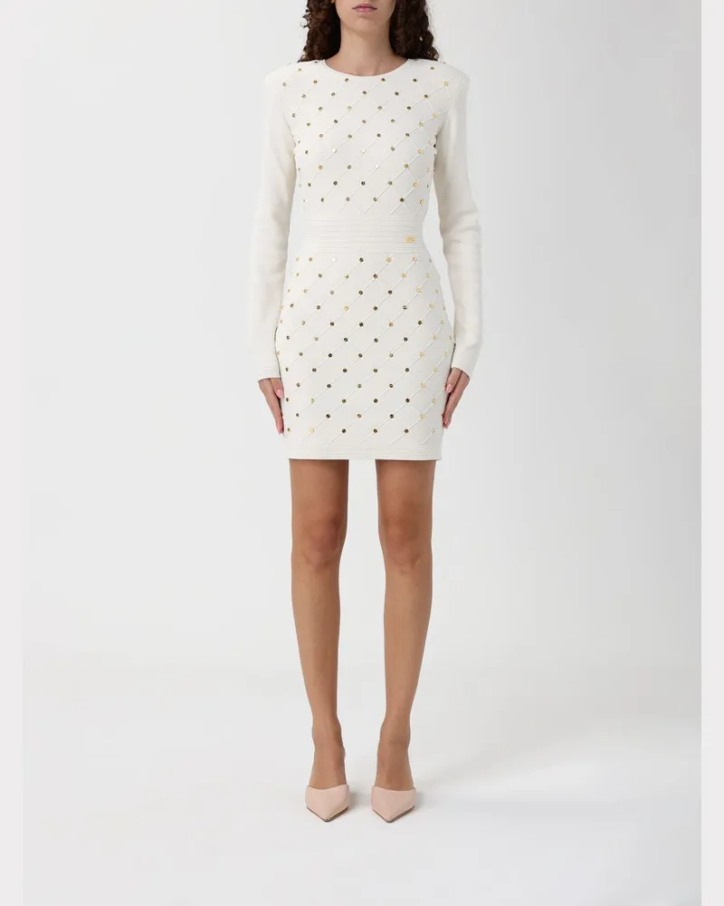 Elisabetta Franchi Kleider damen Weiß