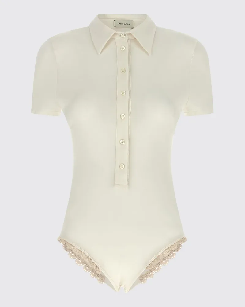 Magda Butrym Top damen Weiß