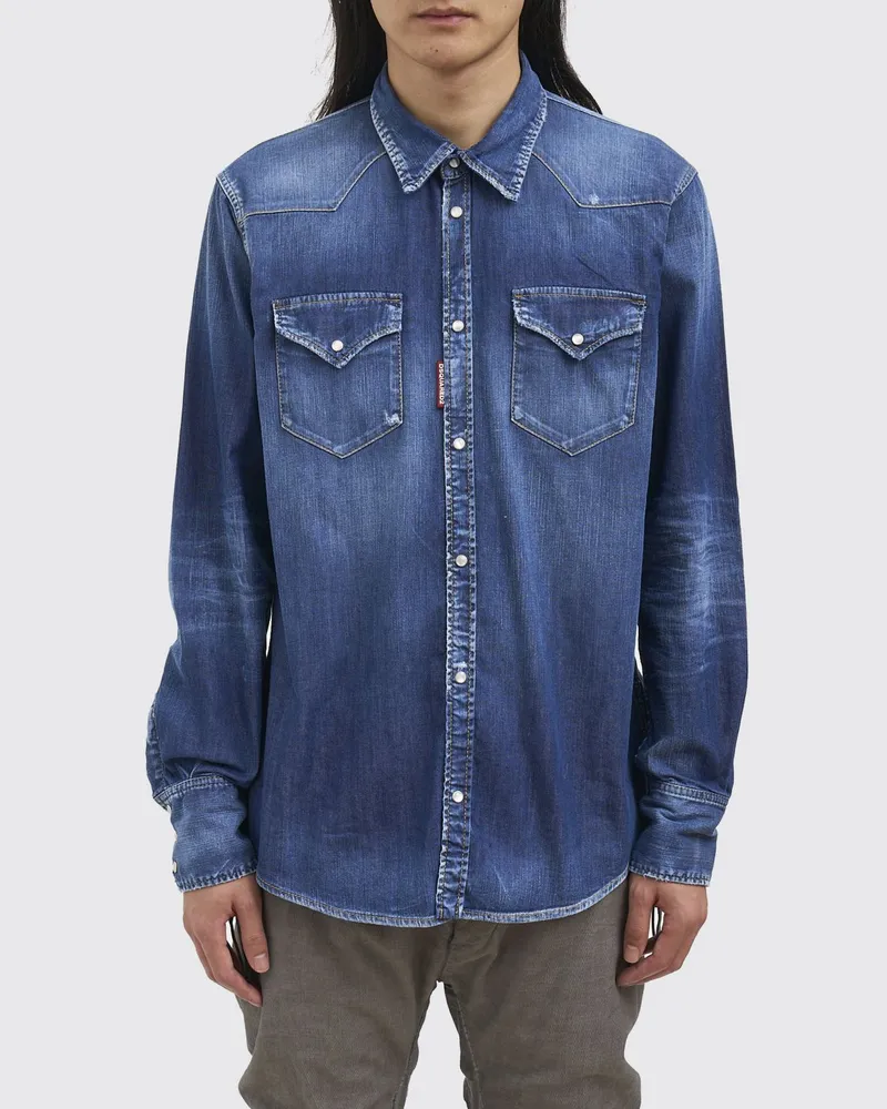 Dsquared2 Hemd herren Blau