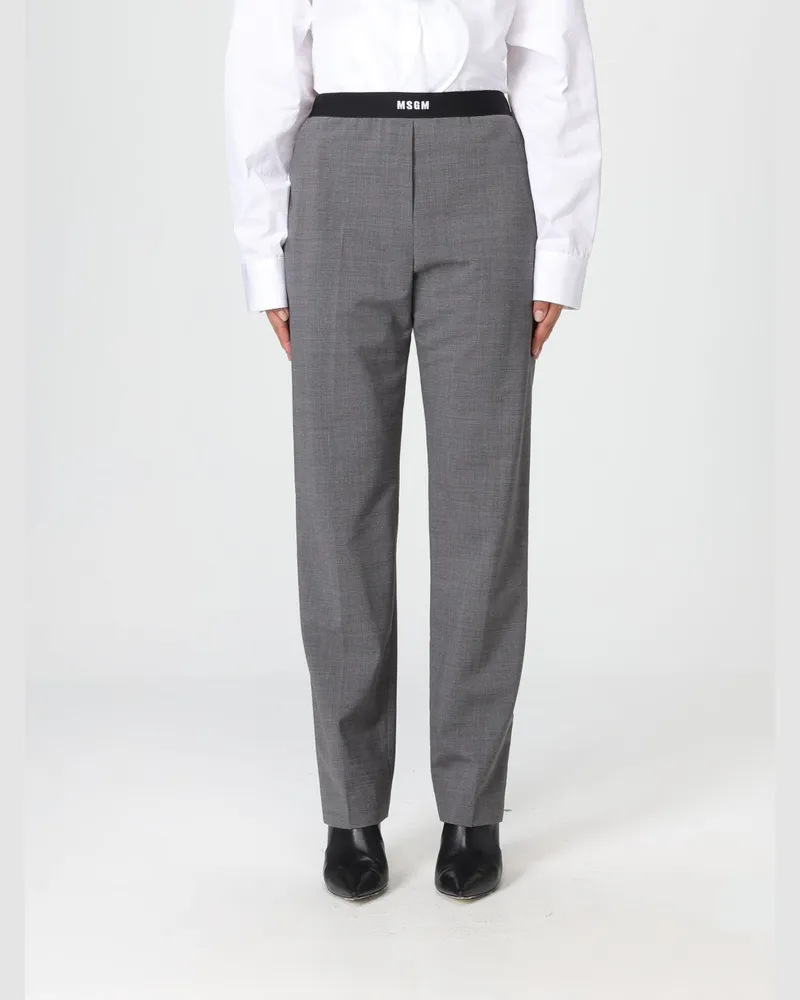MSGM Hose damen Grau