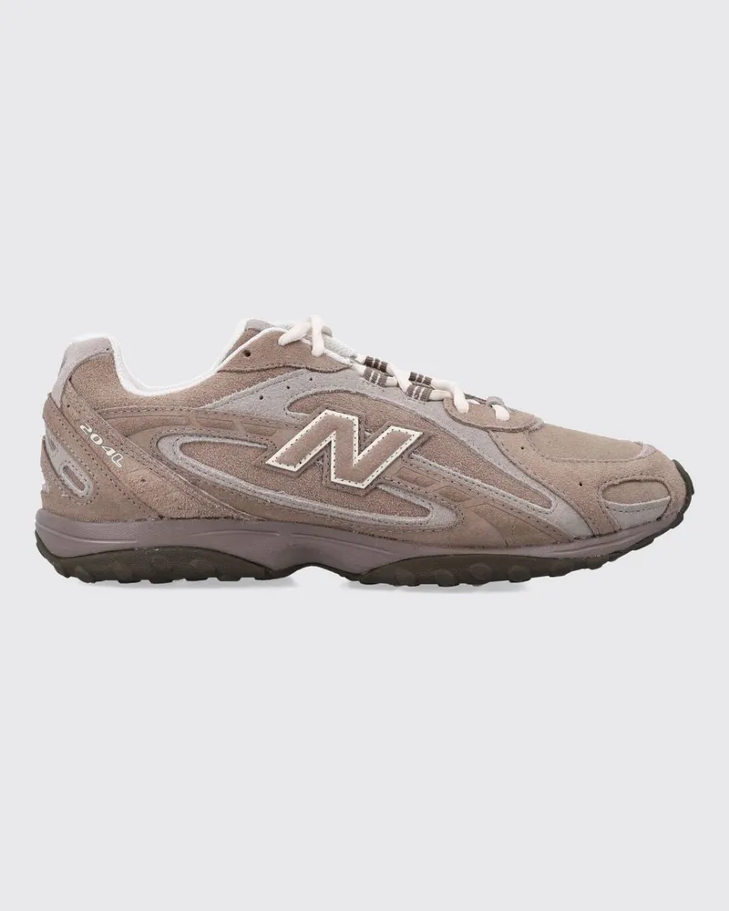 New Balance 204L Sneaker aus Veloursleder und Mesh mit seitlichem Logo Braun